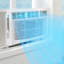 10000 BTU Window Air Conditioner WiFi Smart AC Cools 450 Sq Ft Dehumidifier 3 Fan Speeds Remote Timer