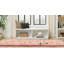 Tapis rose à poils longs Haja-672342836