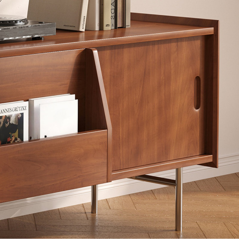 Meuble télé simple et rétro, H 20,87 po x L 78,74 po x l 15,75 po