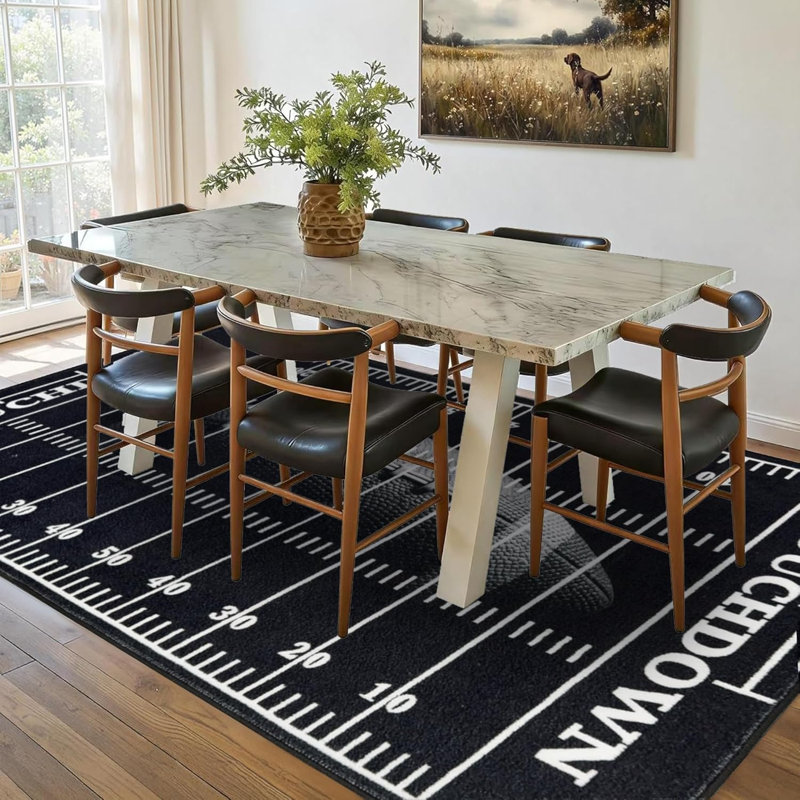 Tapis d'entrée pour salle de bain Football