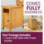 30cm W Rubberwood Bedside Table