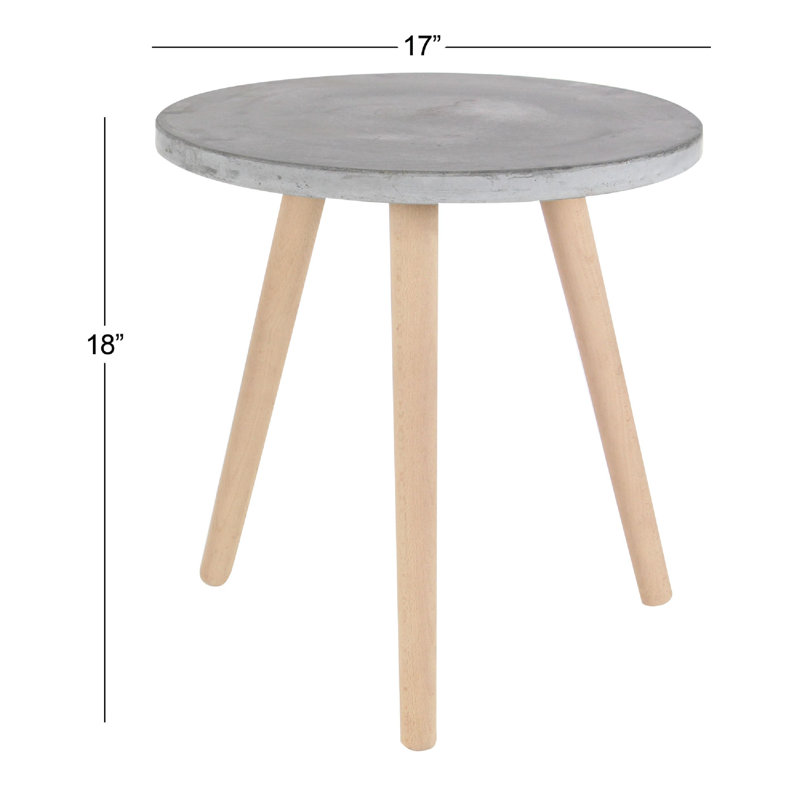 Table de bout en fer, Gris