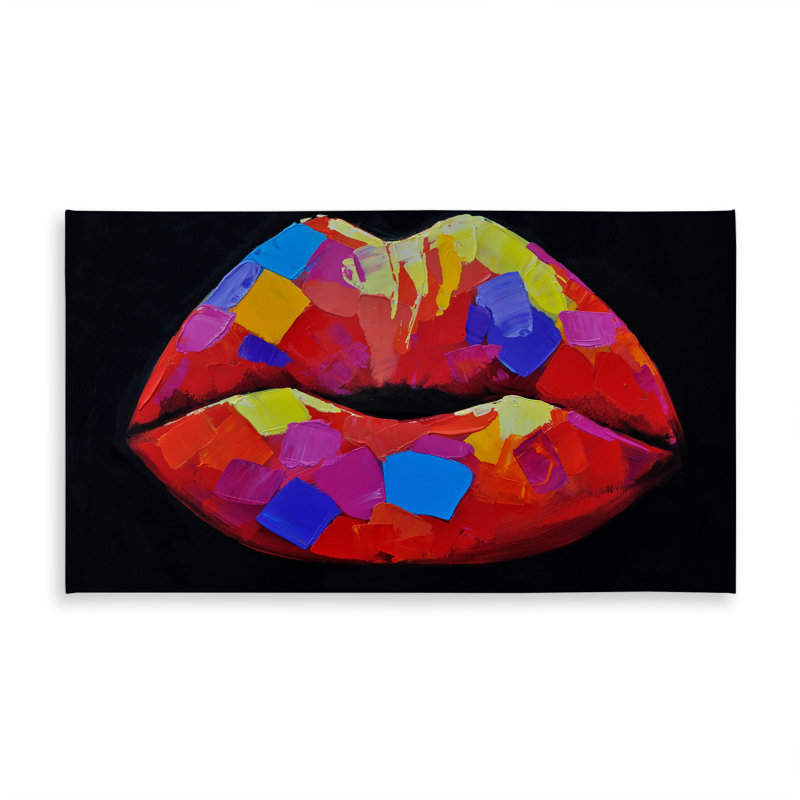 Colorful Lipstick Blue Tablecloth | Indoor/Outdoor Home Decor