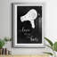 «Love the cheveux» - Reproduction d'art textuel sur papier encadré-2045489519-2045489512