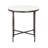 Naquita Modern Bronzed Metal Round Side Table