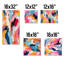 «Colorful Paint Swirl Bliss I», ensemble de 5 décorations murales abstraites-103333918