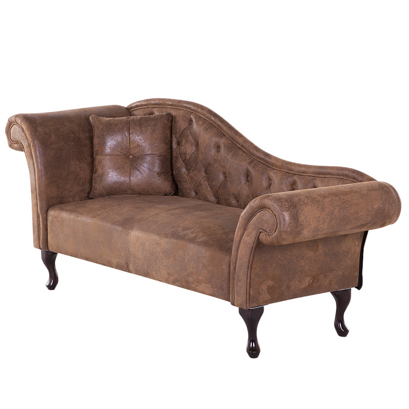 Alline Chaise Lounge, Left Hand Facing, Brown