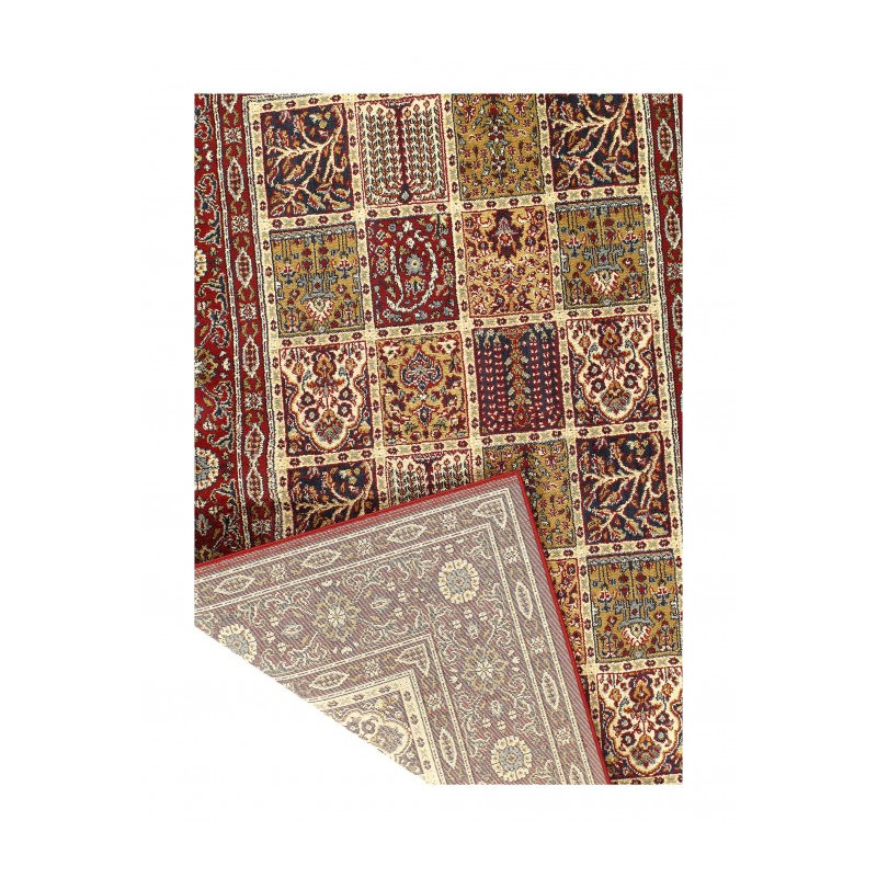 Barryan Hand Knotted Area Rug in Red