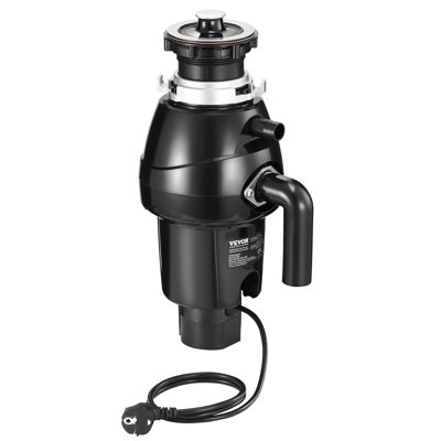 Garbage Disposal 3/4 HP Continuous Food Waste Disposer 3250RPM EZ Connect Corded