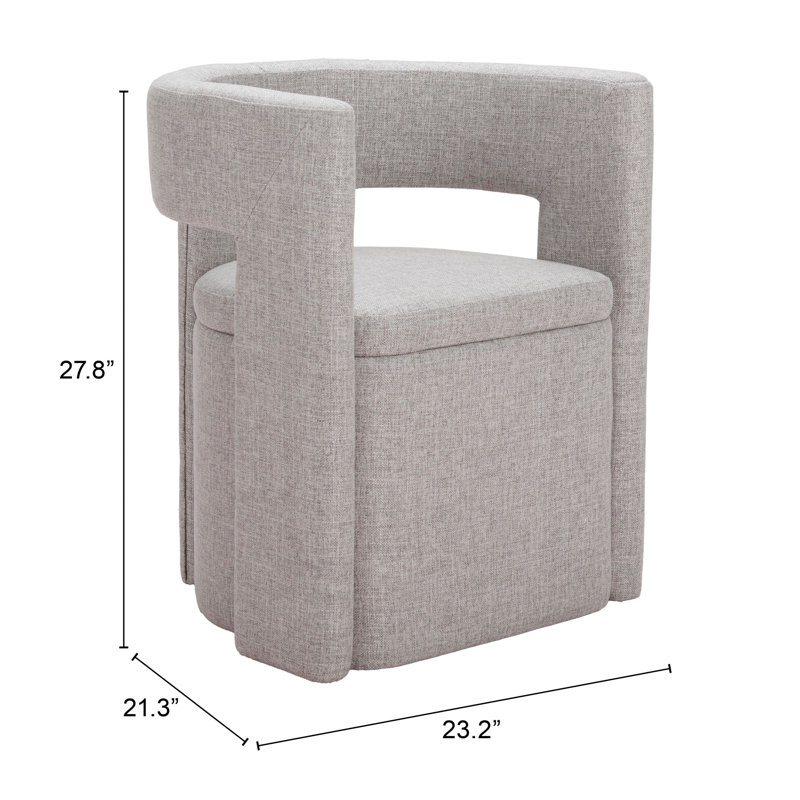 Chaise de salle à manger Papua - gris