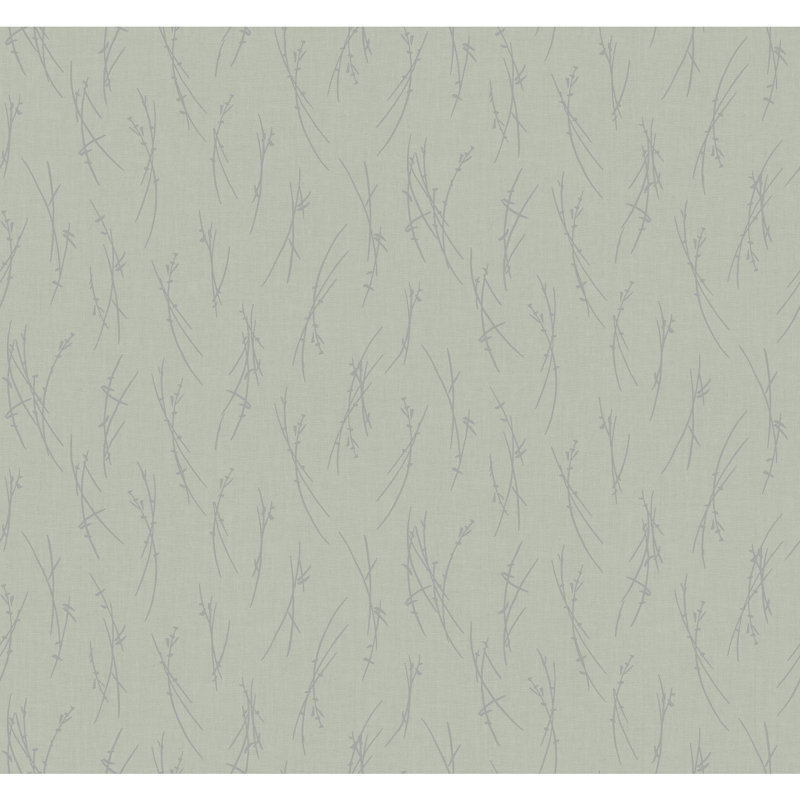 Abstract Metallic Wallpaper Roll, Silver