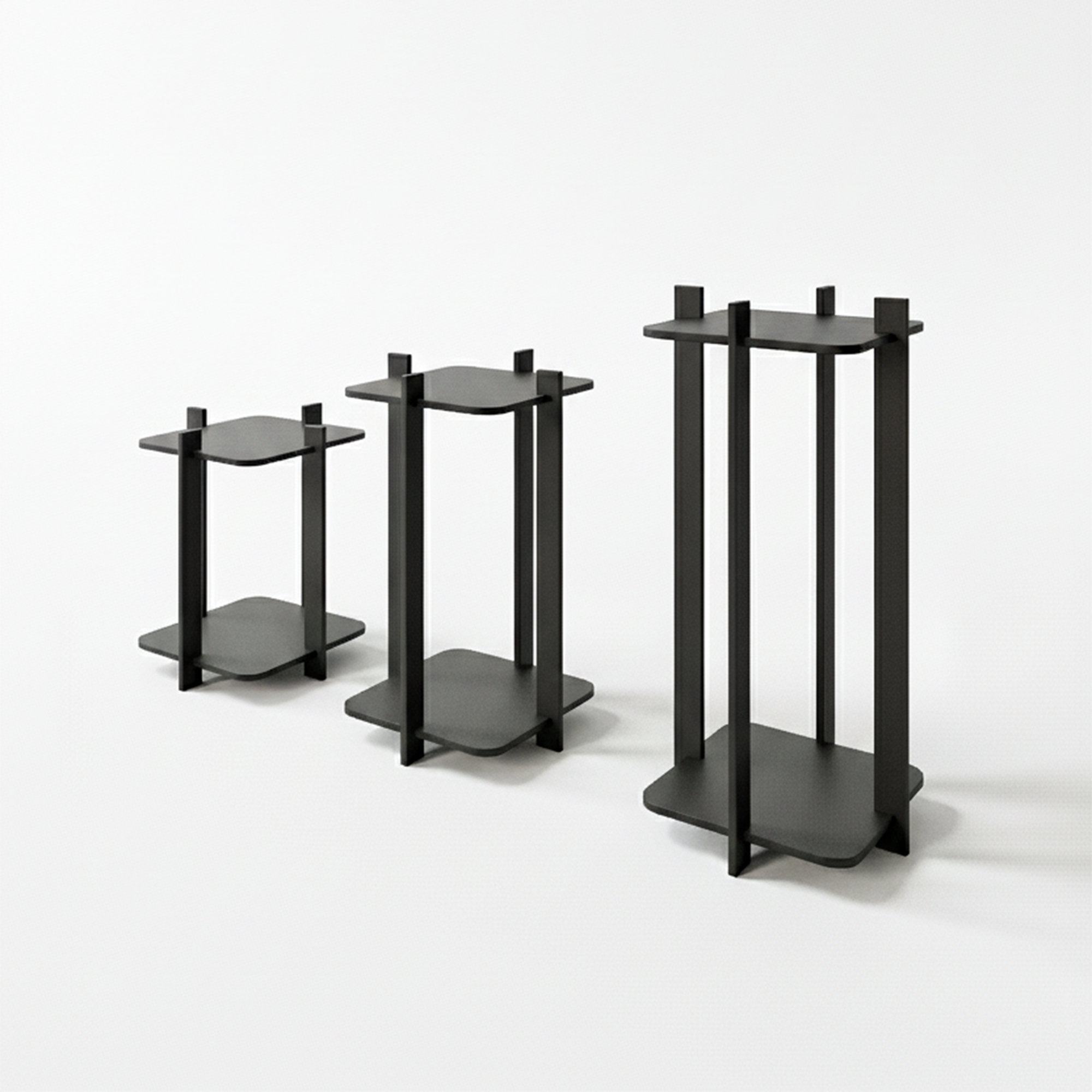 Corrigan Studio® Square Tiered Pedestal Stands(Set Of 3) | Wayfair