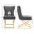 Charys Tufted Velvet Upholstered Cross Legs Parsons Dining Chair-760114255