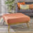 Rectangle Upholstered Fabric Ottoman
