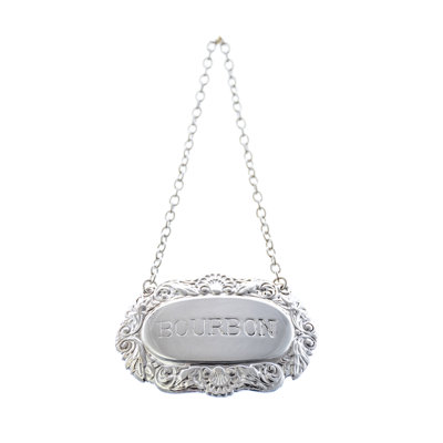 Decanter Label - Bourbon Shell And Scroll