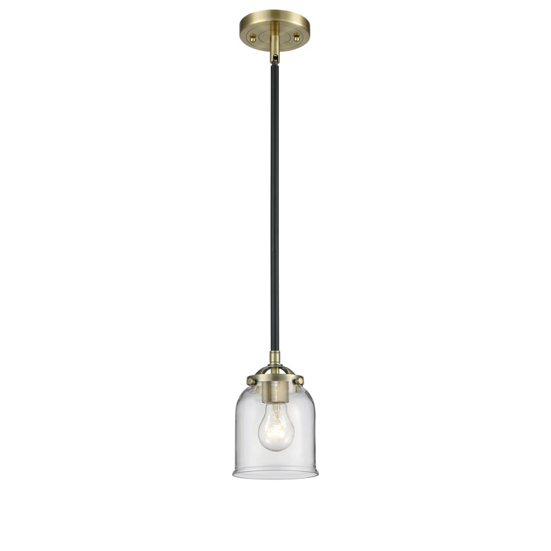 Wheatley 1 - Light Single Pendant, Oil Rubbed Bronze, Clear, No Bulb Included