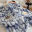 Tie-Dye Faux Rabbit Fur & Flannel Weighted Throw Blanket, Ultra Soft & Cozy for Sofa Couch Bed-125287878-125287882