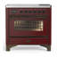 Majestic III Series 36 Inch Induction Range with 6 Induction Elements in Matte Graphite (Chrome Trim)-135045154-135045165
