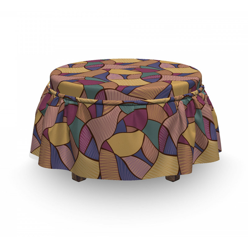 Housse pour repose-pieds funky boho