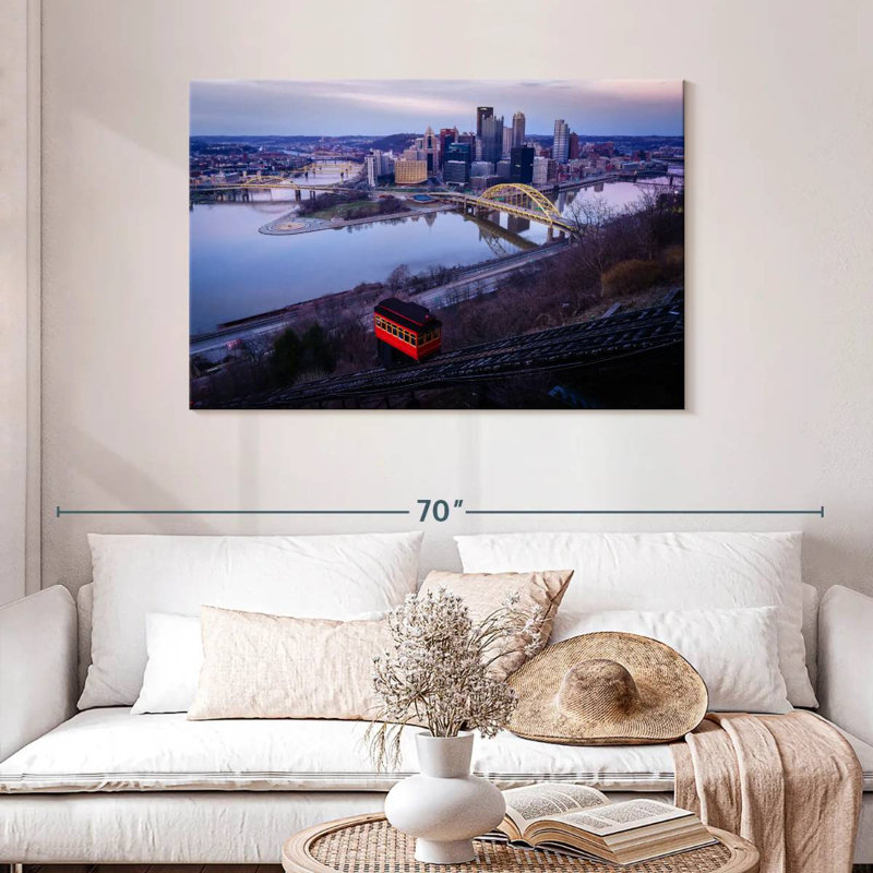 Sireci Overlooking Pittsburgh, 30" H x 45" W