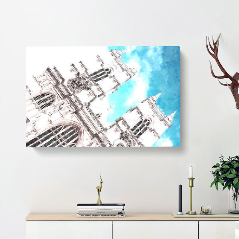 Westminster Abbey in London - Wrapped Canvas, 60cm H x 91cm W x 3cm D