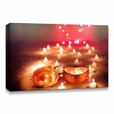 Christmas Candles For Celebration X04 - Photographie sur toile tendue