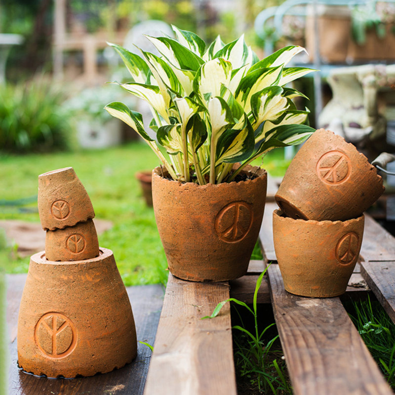 Batum Handmade Pot Planter, 2.95" H x 2.95" W x 2" D