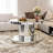Double-Tier Round Mirror Coffee Table
