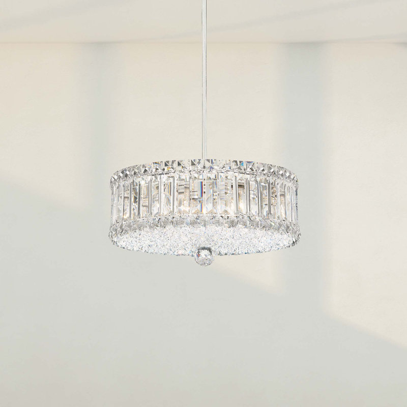 Plaza Glass Chandelier, Heritage Crystal, 6.5" H x 14.5" W x 14.5" D