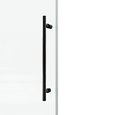 Porte de douche fixe et coulissante