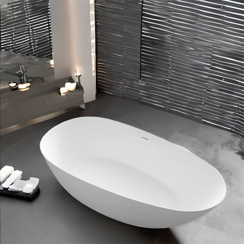 69'' x 33.46'' Freestanding Solid Surface Bathtub