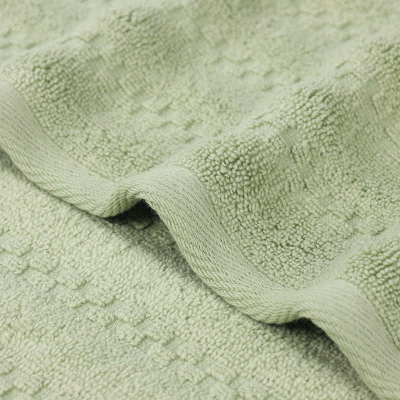 Zuma Zero Twist Cotton Medium Weight Soft Absorbent Bath Sheets, Green