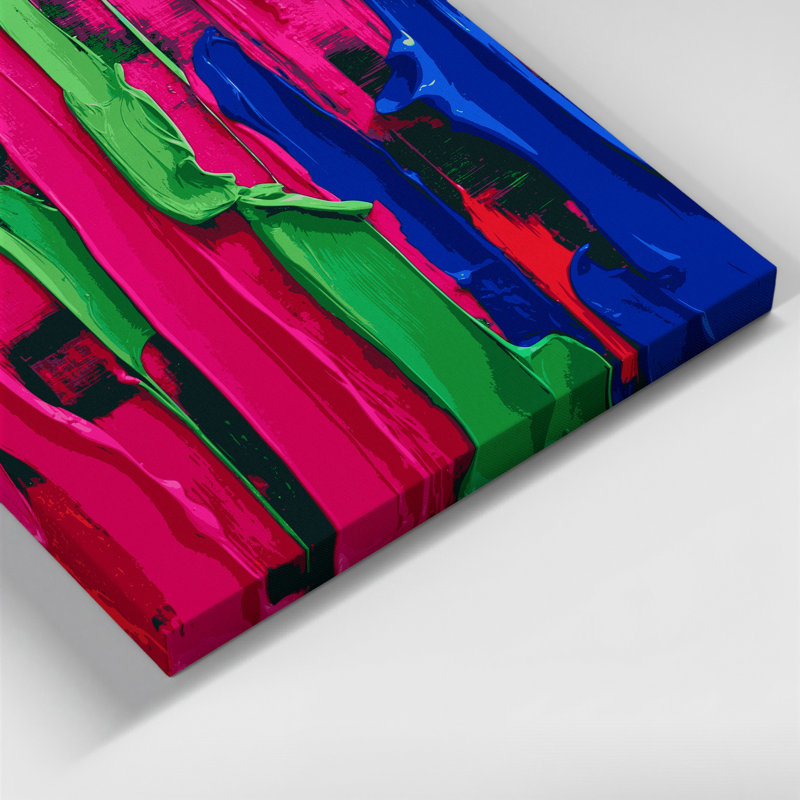Art abstrait sur toile abstrait 55, H 20 po x l 16 po