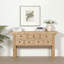 Buffet en bois de pin massif à 7 tiroirs 98,43 po Capri-118474588-120921210