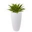 Pot à fleurs rond avec plateau Nova l 12 po-777671223-777671179-671843974