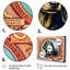 Illustration rétro de timbre d'un teckel mignon - ensemble de décorations murales chien teckel-93339847