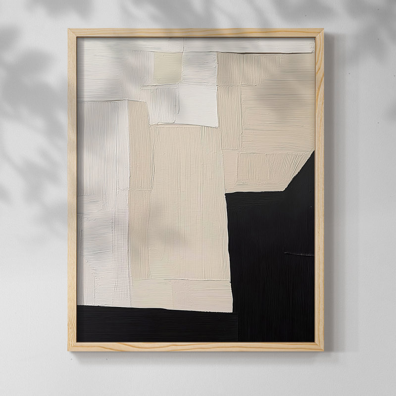 "ABSTRACT Series DCLVI" par J Paul, Naturel / naturel, H 11 po x l 9 po