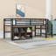 Twin Metal Loft Bed With Storage And Stairs-1693058666