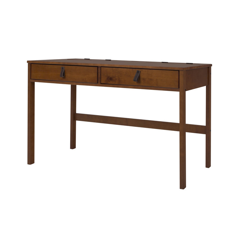 Pharr Solid Wood Writing Desk, Honey