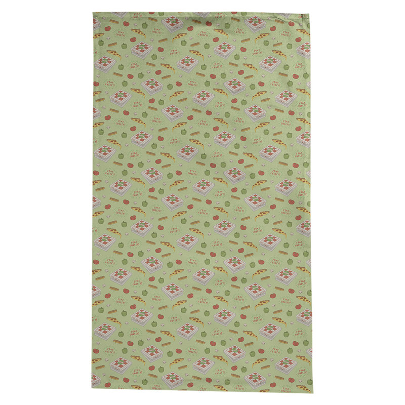 Nappe pizza Avicia, Vert / Rouge