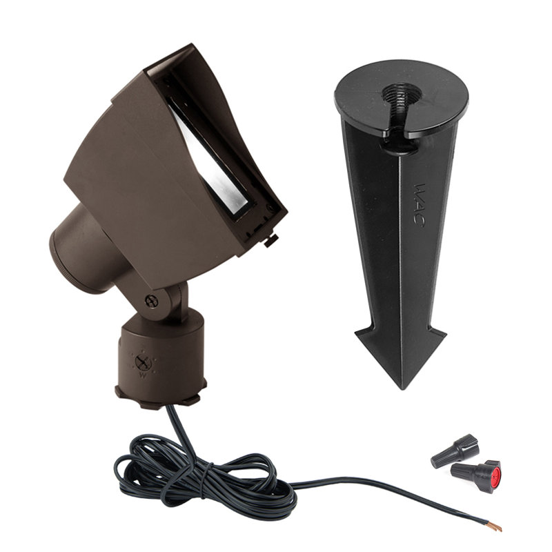 LED Flood Light, Black/Brown, 2700K