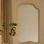 Miroir de plancher asymétrique doré Ellara