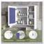 Armoire à pharmacie à miroir réglable 3-en-1 avec fermeture en douceur-681553844