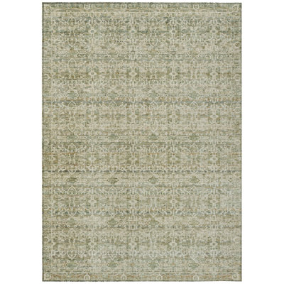 Machine Washable Indoor/Outdoor Colman ACN2152 Striped Rug