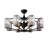 Ferris 35" 8 - Light Dimmable Crystal Ceiling Fan with Light Kit and Remote Control