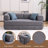 78.5" Convertible Sleeper Sofa Modular Floor Couch Foldable Funton - No Assembly Needed-2055505058