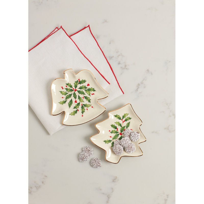 Lenox Hosting the Holidays Tree Bread and Butter Plate