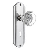 Deco Plate with Decorative Keyhole and Waldorf Door Knob