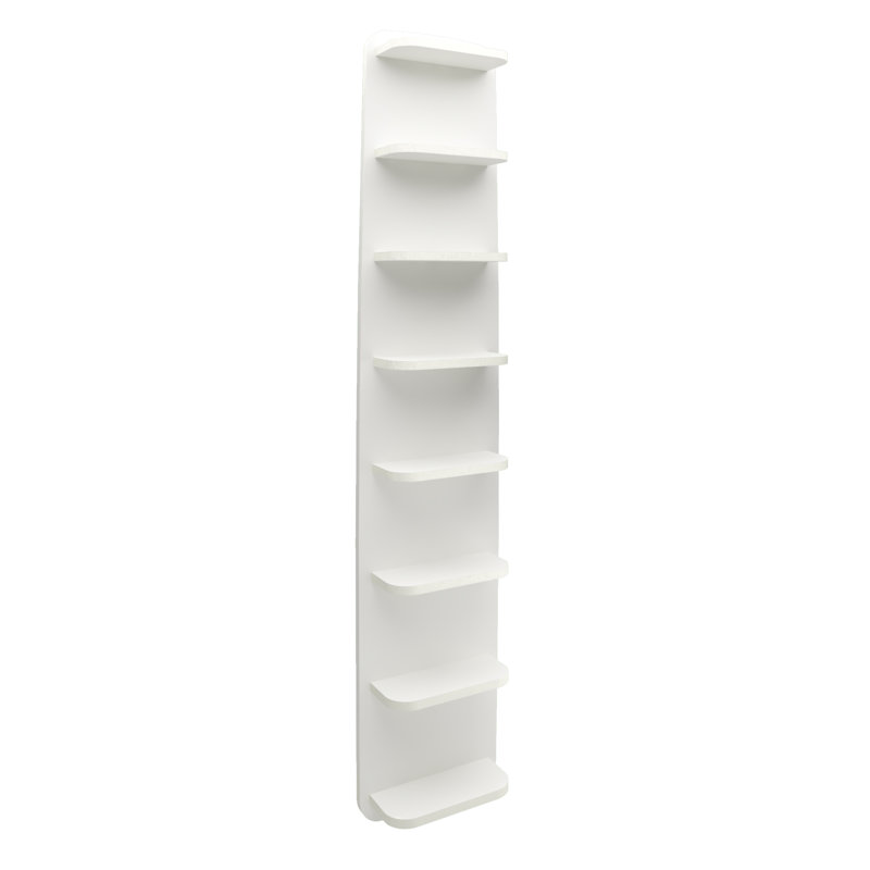Cherene 8 Piece Melamine Chipboard Bathroom Shelves, Alpine White