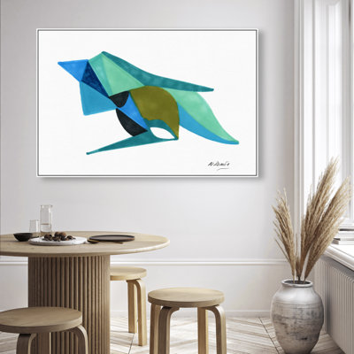 Manuel Roman - Azules y Aquas Graphic Art Canvas